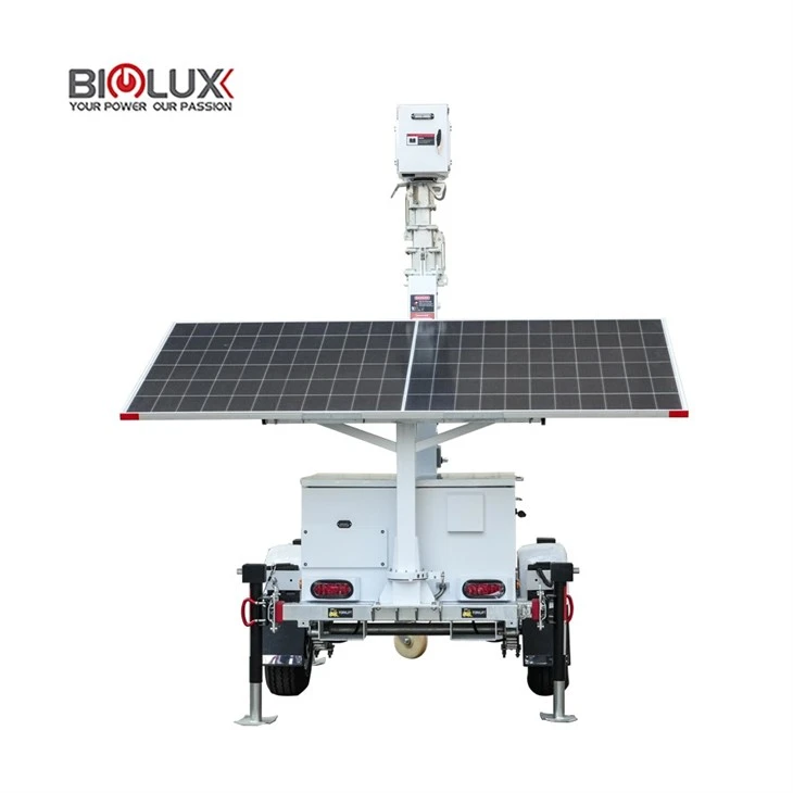Economic Solar Powered Security Trailer Outdoor factory
