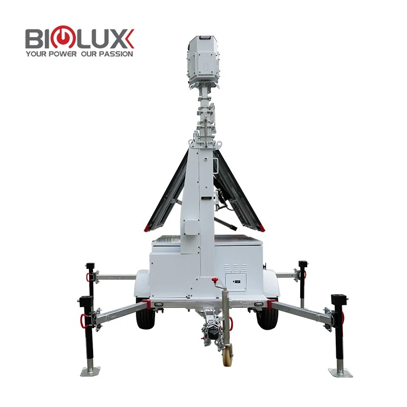 New Industry Surveillance Solution Mobile Solar CCTV Security Trailer