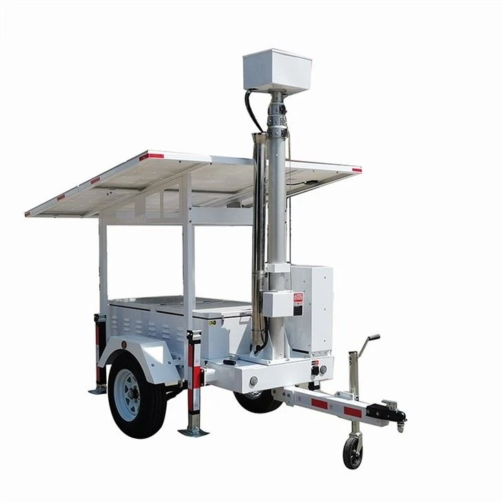 Solar Generator Trailer With Security Camera