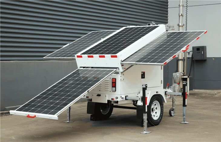 AU Autonomous Thermal Camera Moutnted Solar Powered Trailer