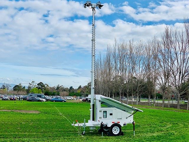 BIGLUX Latest Mobile Solar CCTV Tower Portable Surveillance System Powered By Solar Energy For Outdoor Security Monitoring