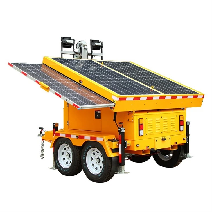 Portable Soalr Light Tower Trailer